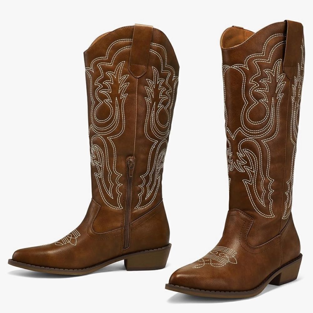 Women's Cowboy Boots Mid Calf Cowgirl Boots